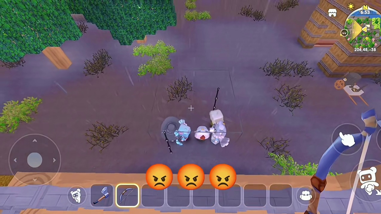 迷你世界：末日酸雨…坏人半夜翻进我家…烦