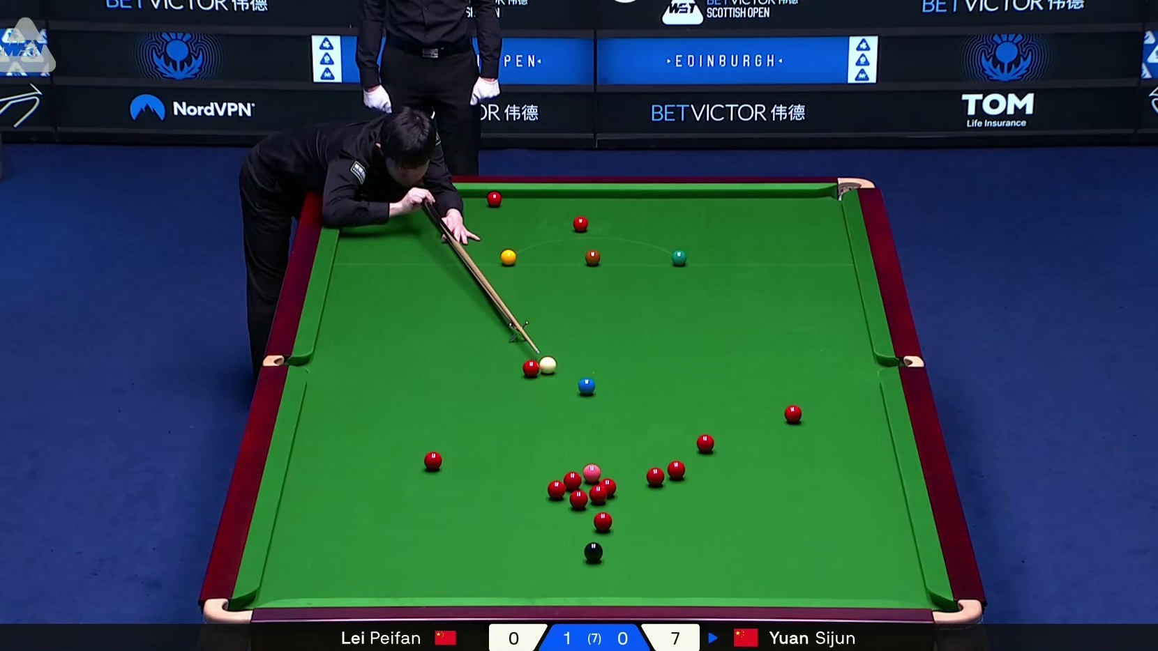 2025斯诺克苏格兰公开赛：雷佩凡vs袁思俊