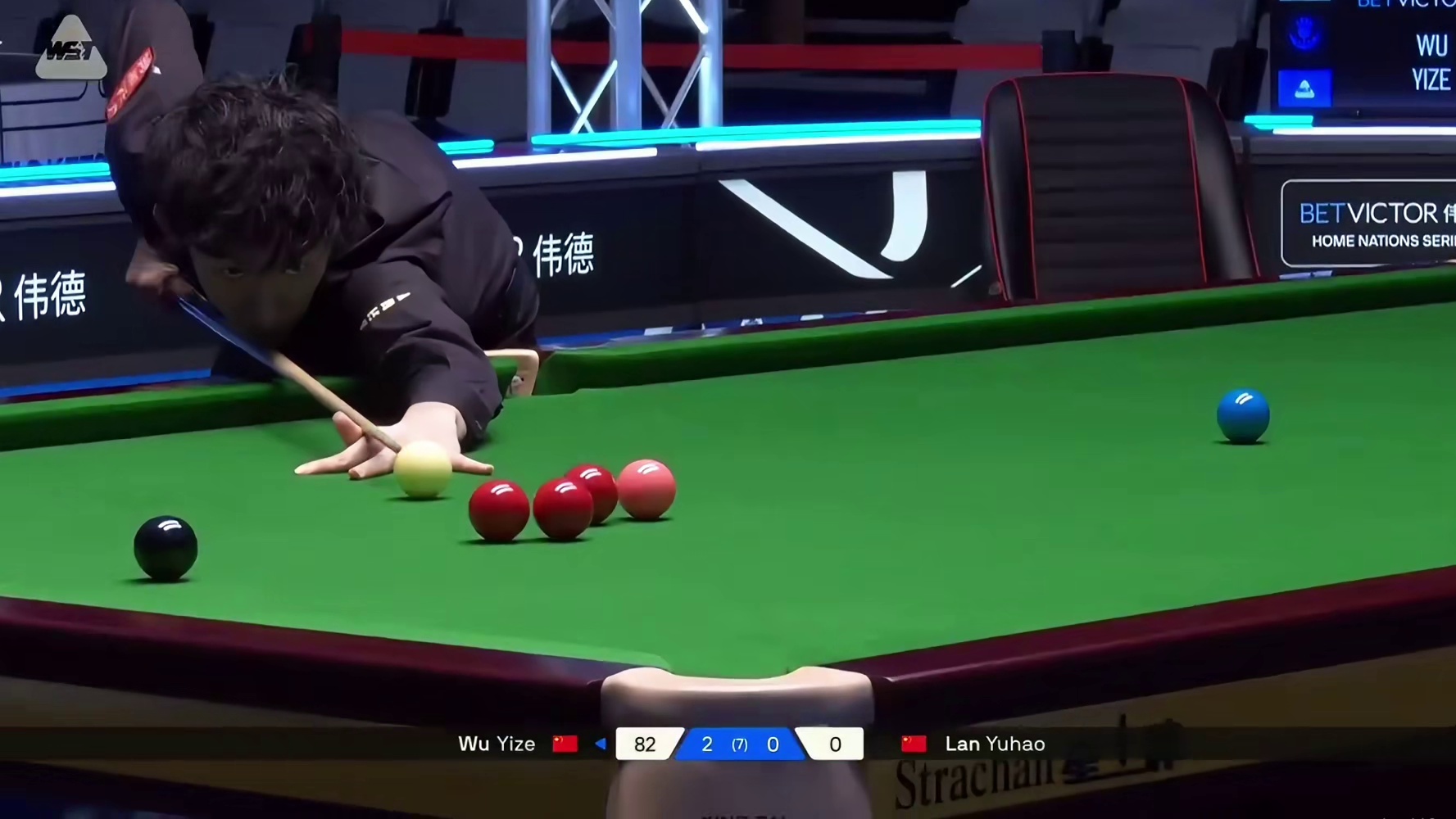 2025斯诺克苏格兰公开赛：吴宜泽vs蓝裕豪