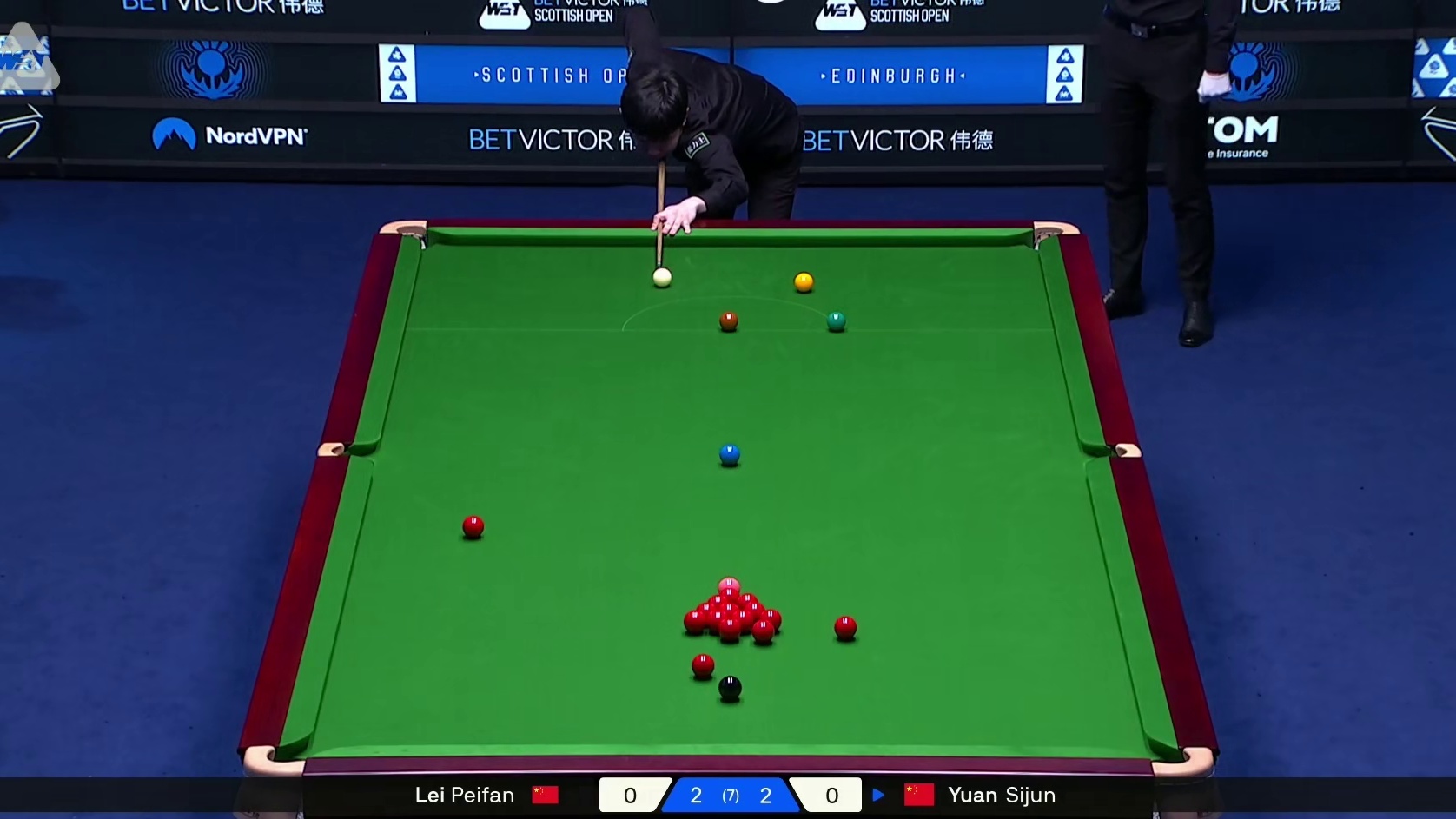 2025斯诺克苏格兰公开赛：雷佩凡vs袁思俊