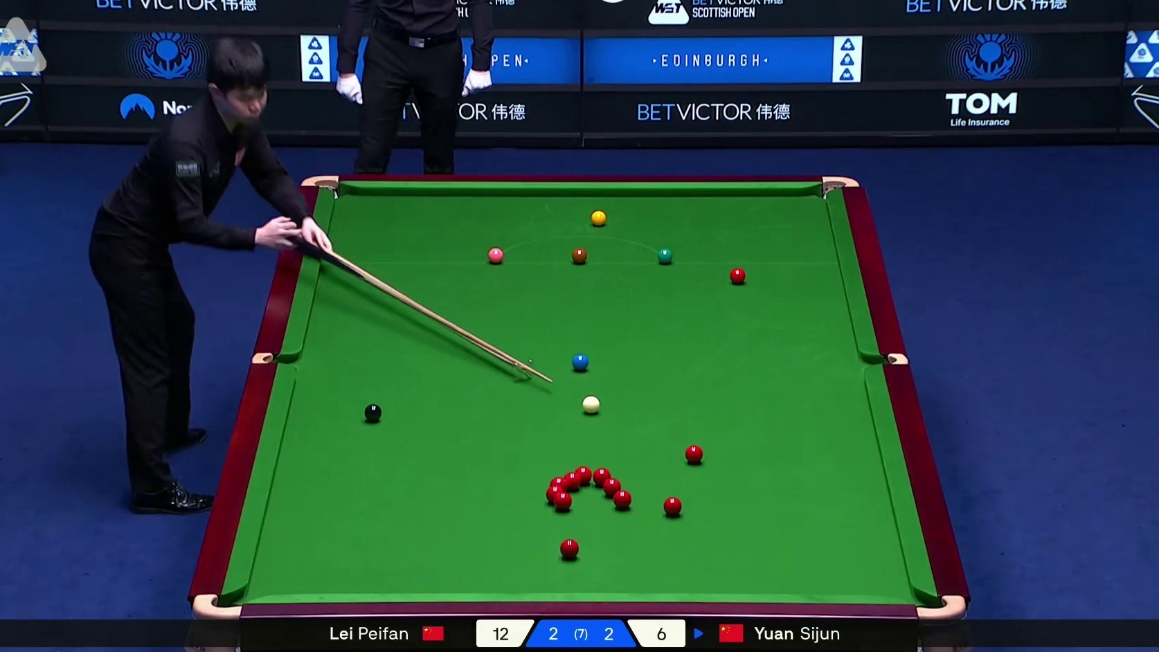 2025斯诺克苏格兰公开赛：雷佩凡vs袁思俊