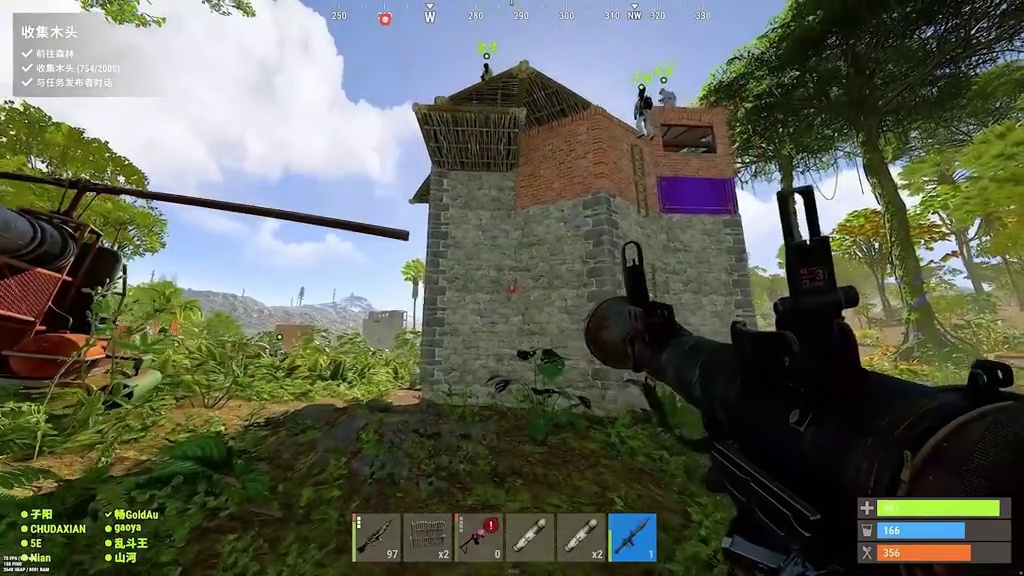 他要不是嘎嘎乱叫，我还真不知道他是立本人！ #楚河 #rust部落 #rust #联机游戏 #ste