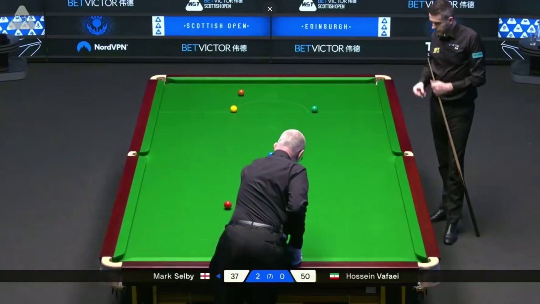 2025斯诺克苏格兰公开赛：瓦菲vs塞尔比