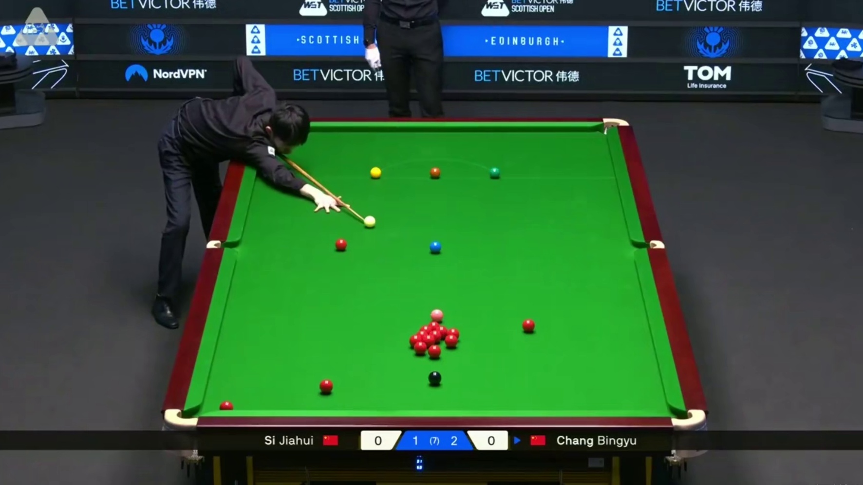 2025斯诺克苏格兰公开赛：斯佳辉vs常冰玉