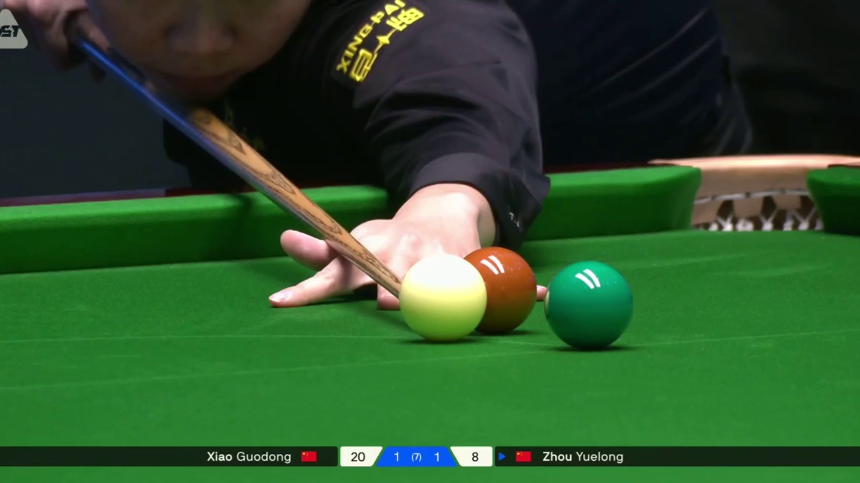 2025斯诺克苏格兰公开赛：周跃龙vs肖国栋