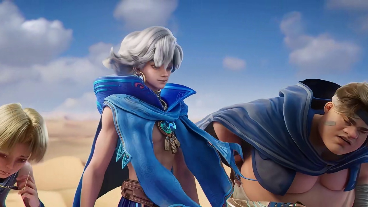 英雄CG 寻云少年 阿杰尔塔的风沙中，有一名被称作云之子的少年。他的性情如流云般无拘无束、天真烂