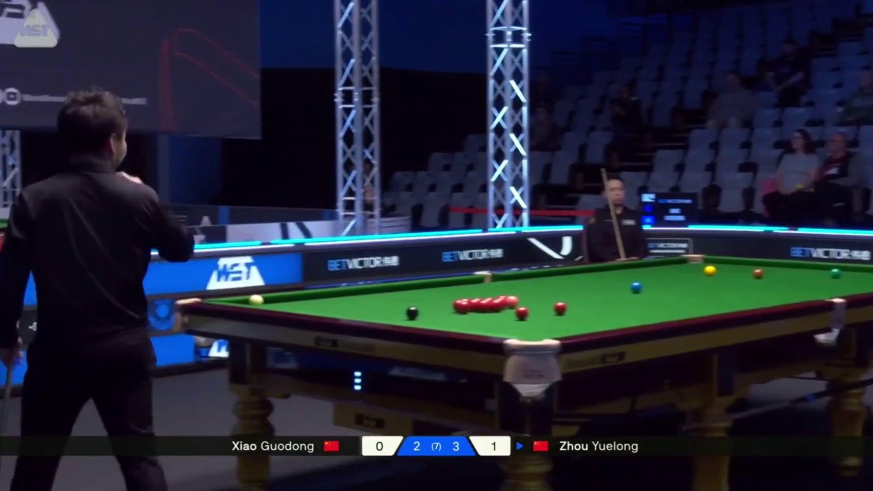 2025斯诺克苏格兰公开赛：周跃龙vs肖国栋