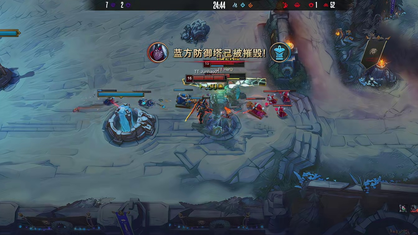 【第一局】Heru阿卡丽游龙，TT首局轻取ZSM