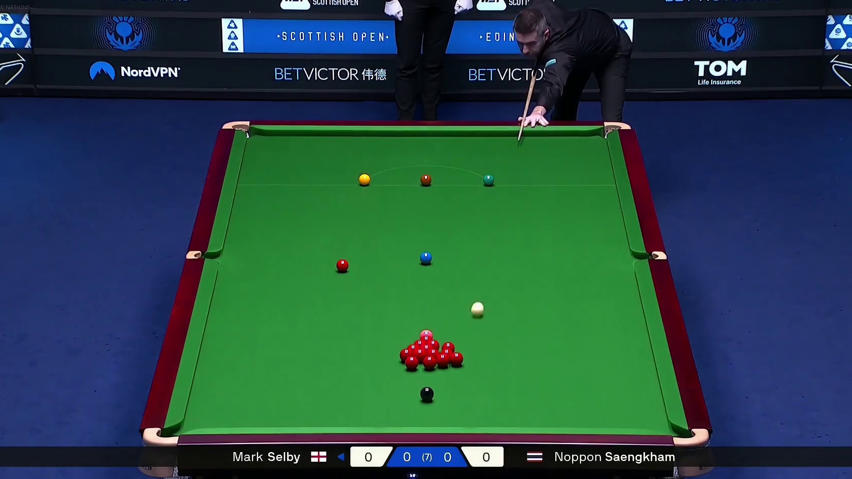 2025斯诺克苏格兰公开赛：桑卡拇vs塞尔比