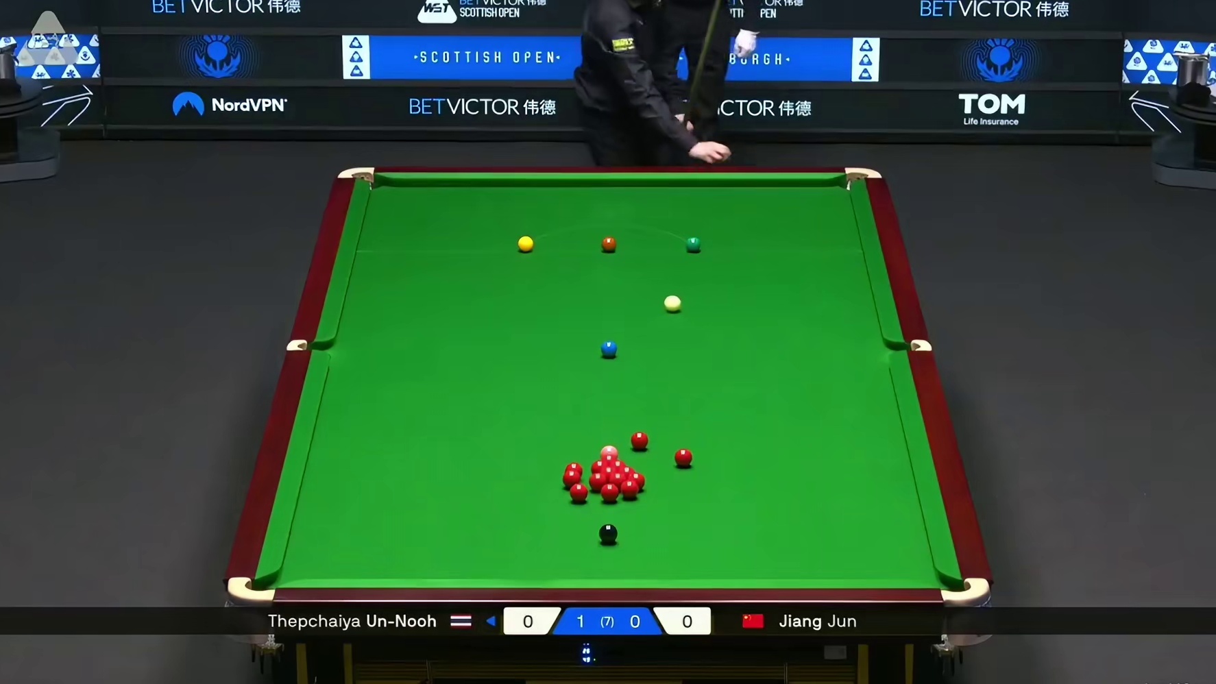 2025斯诺克苏格兰公开赛：塔猜亚vs江俊