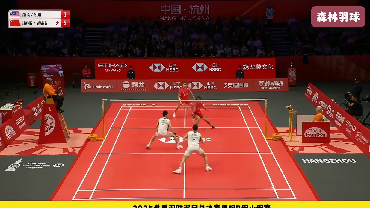 【羽毛球精剪】2025世界羽联巡回赛总决赛 男双梁王VS谢苏 男双B