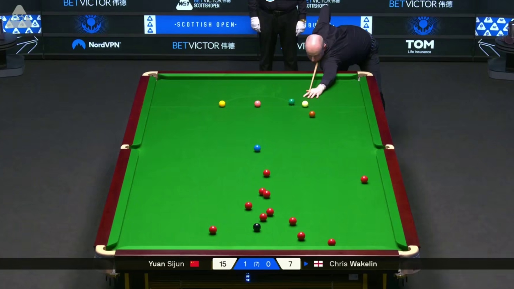 2025斯诺克苏克兰公开赛：袁思俊vs沃克林