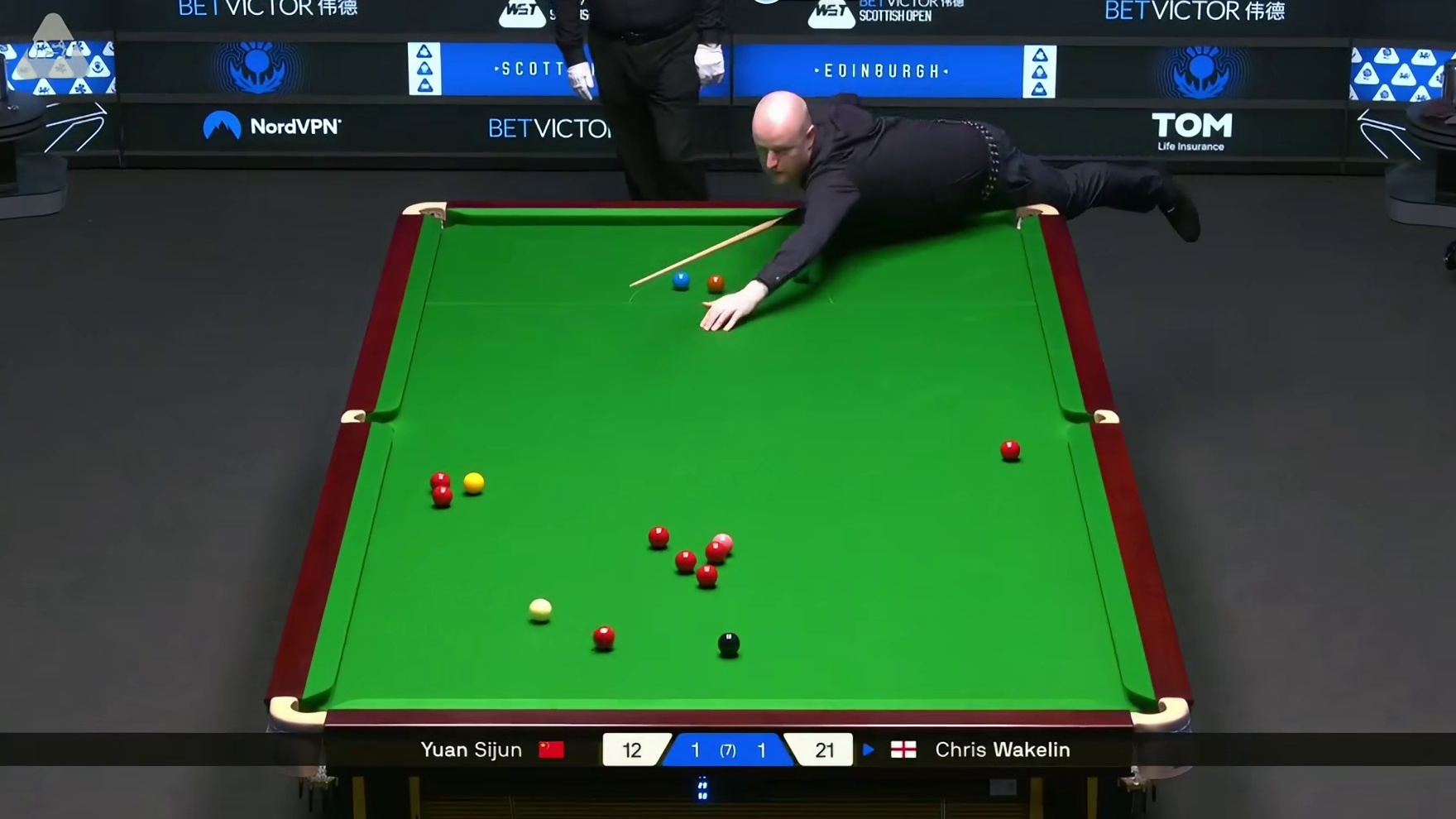 2025斯诺克苏克兰公开赛：袁思俊vs沃克林