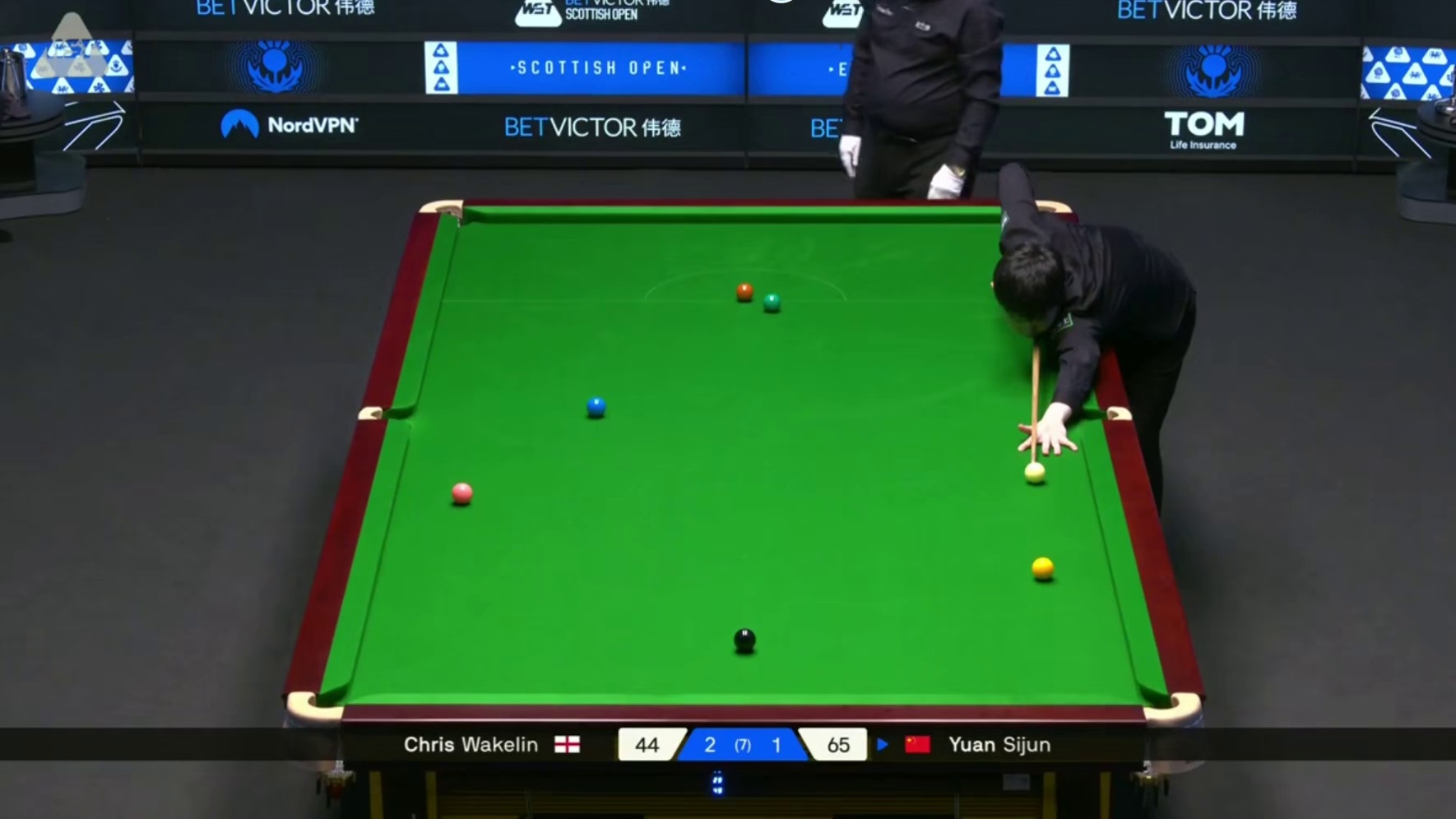2025斯诺克苏克兰公开赛：袁思俊vs沃克林