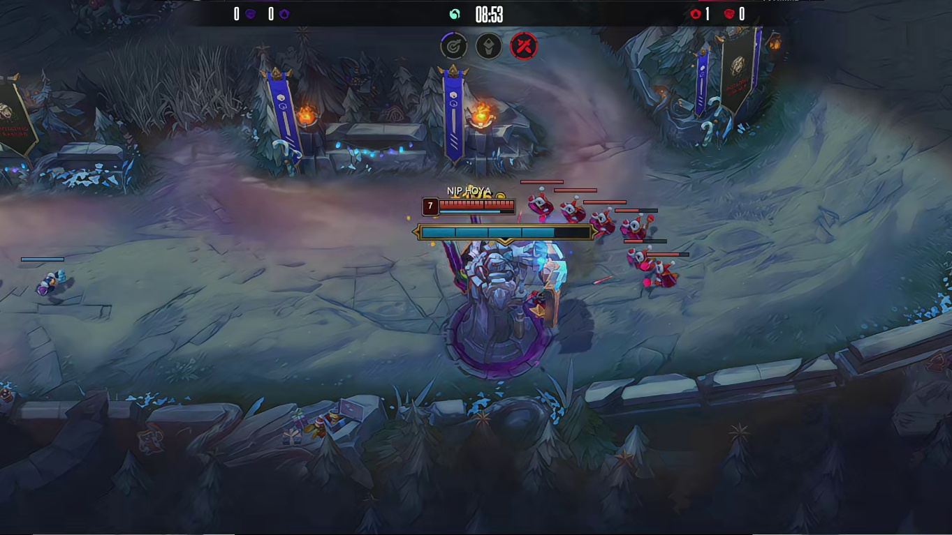 【第一局】Zhuo机器人钩子立功，NIP打出1换3