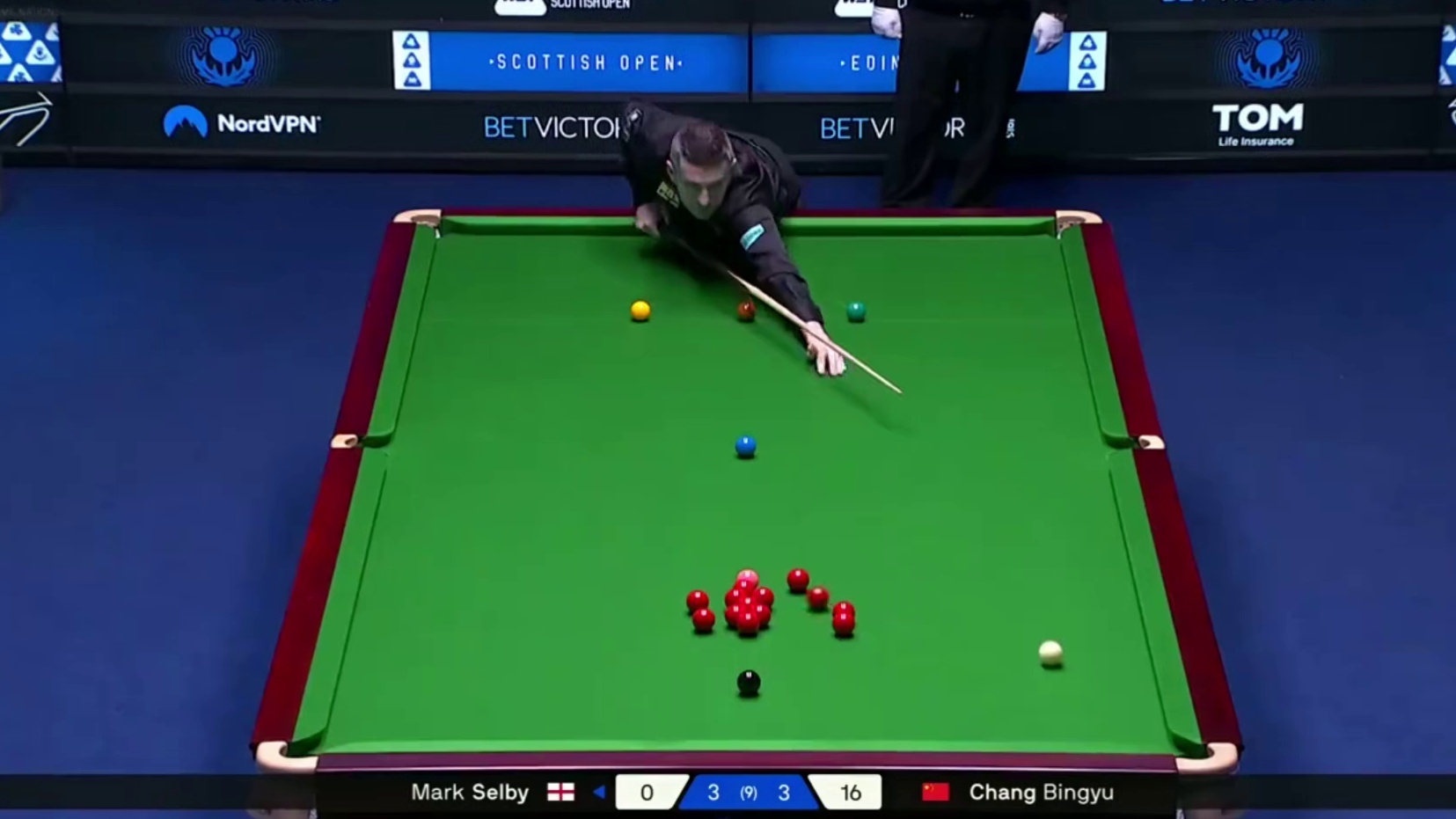 2025斯诺克苏格兰公开赛：常冰玉vs塞尔比