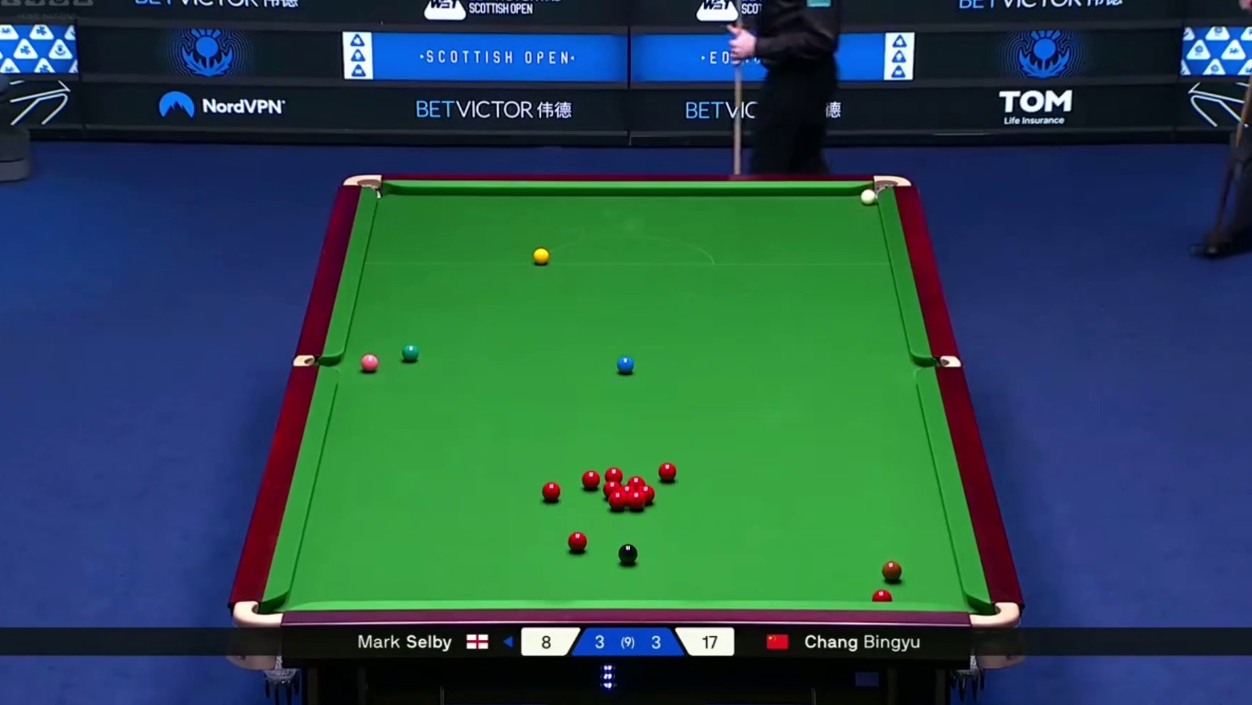 2025斯诺克苏格兰公开赛：常冰玉vs塞尔比