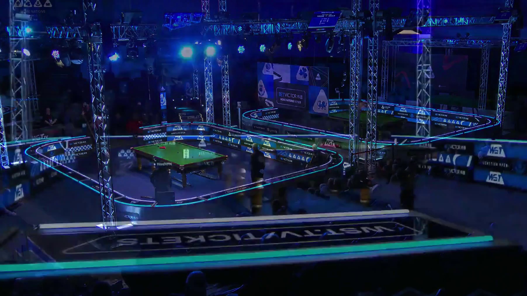 2025斯诺克苏格兰公开赛！8进4，周跃龙VS韦克林。第4局上！