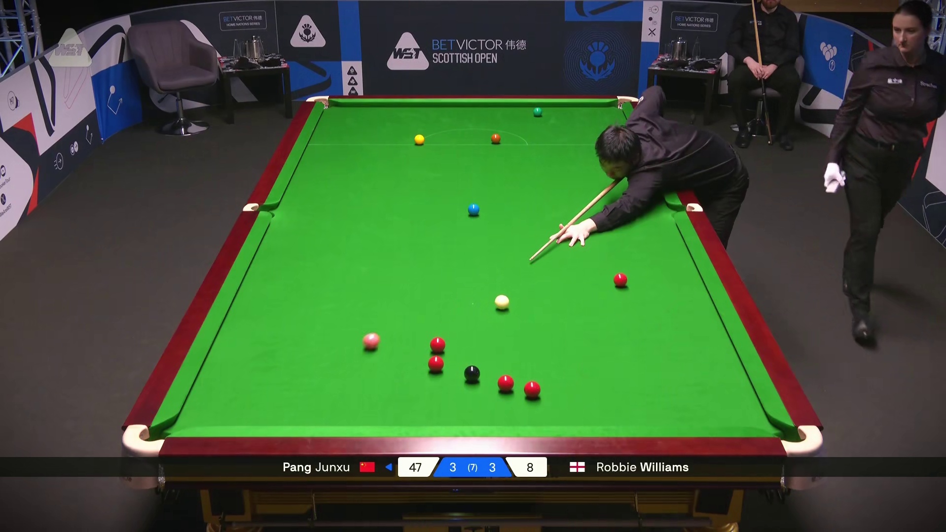 2025苏格兰公开赛：庞俊旭4-3淘汰威廉姆斯强势晋级