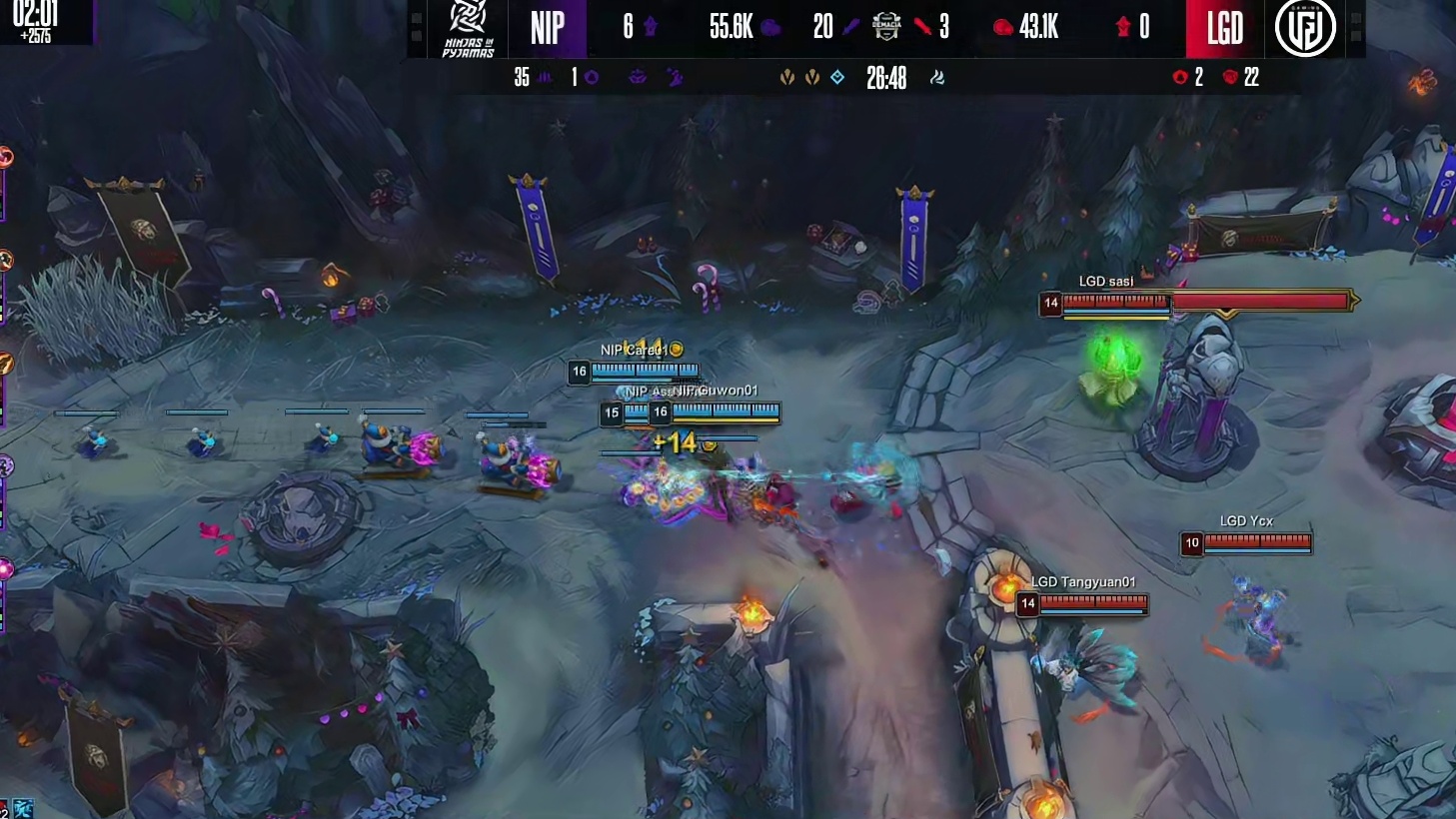 【第一局】Zhuo妮蔻大招开四个，NIP一波结束比赛