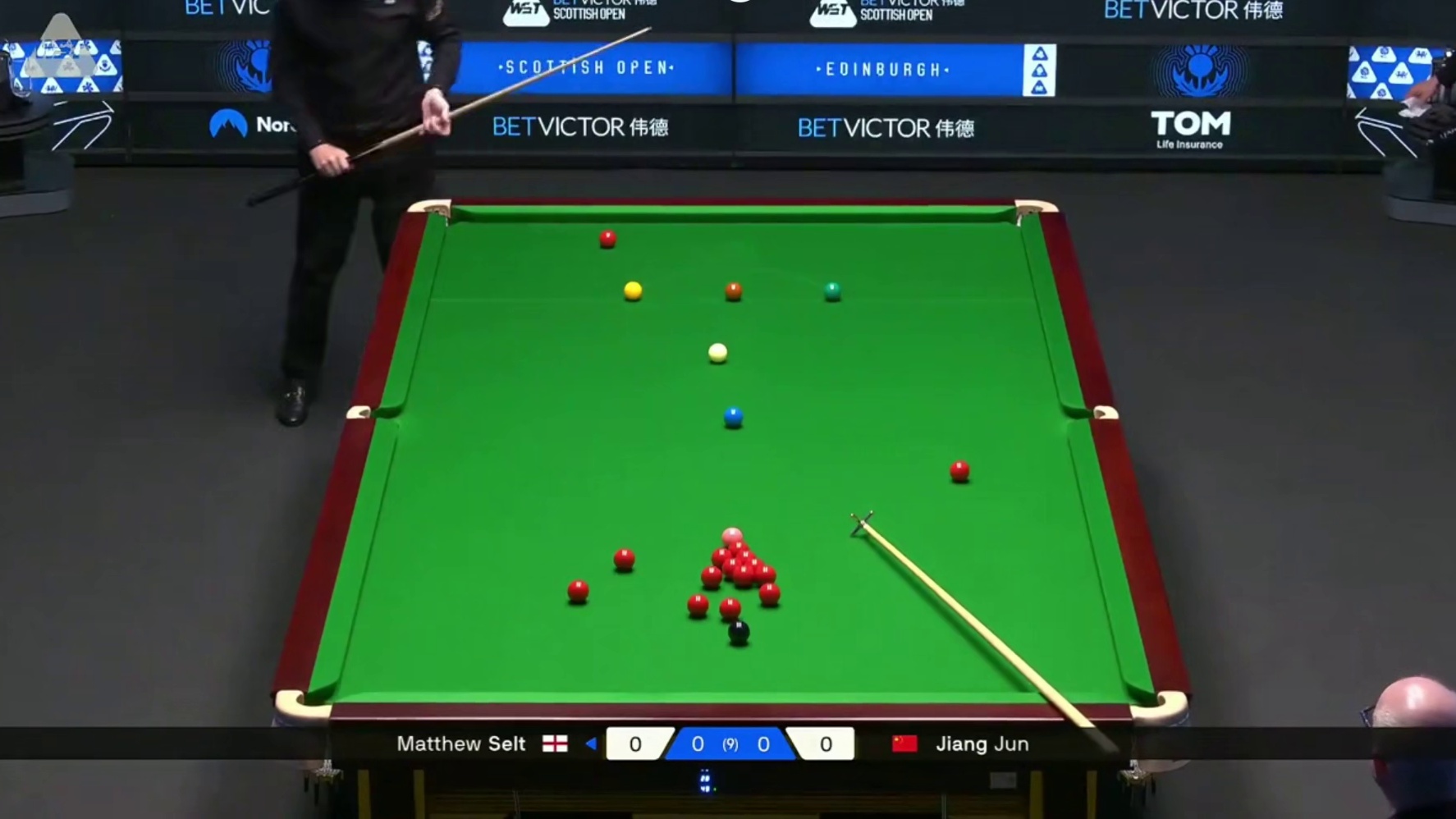 2025斯诺克苏格兰公开赛：江俊vs塞尔特