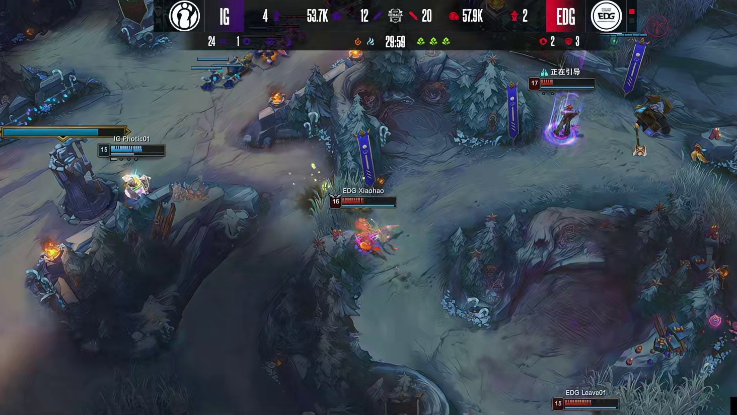 【第二局】Wei琪亚娜反向大招，EDG打出1换4