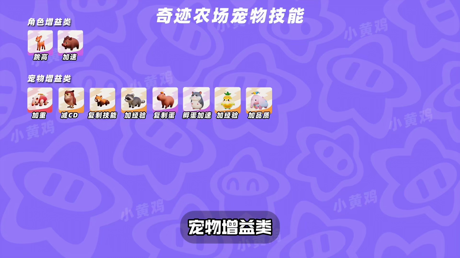 2分钟看懂！谁才是？奇迹农场优质宠物？