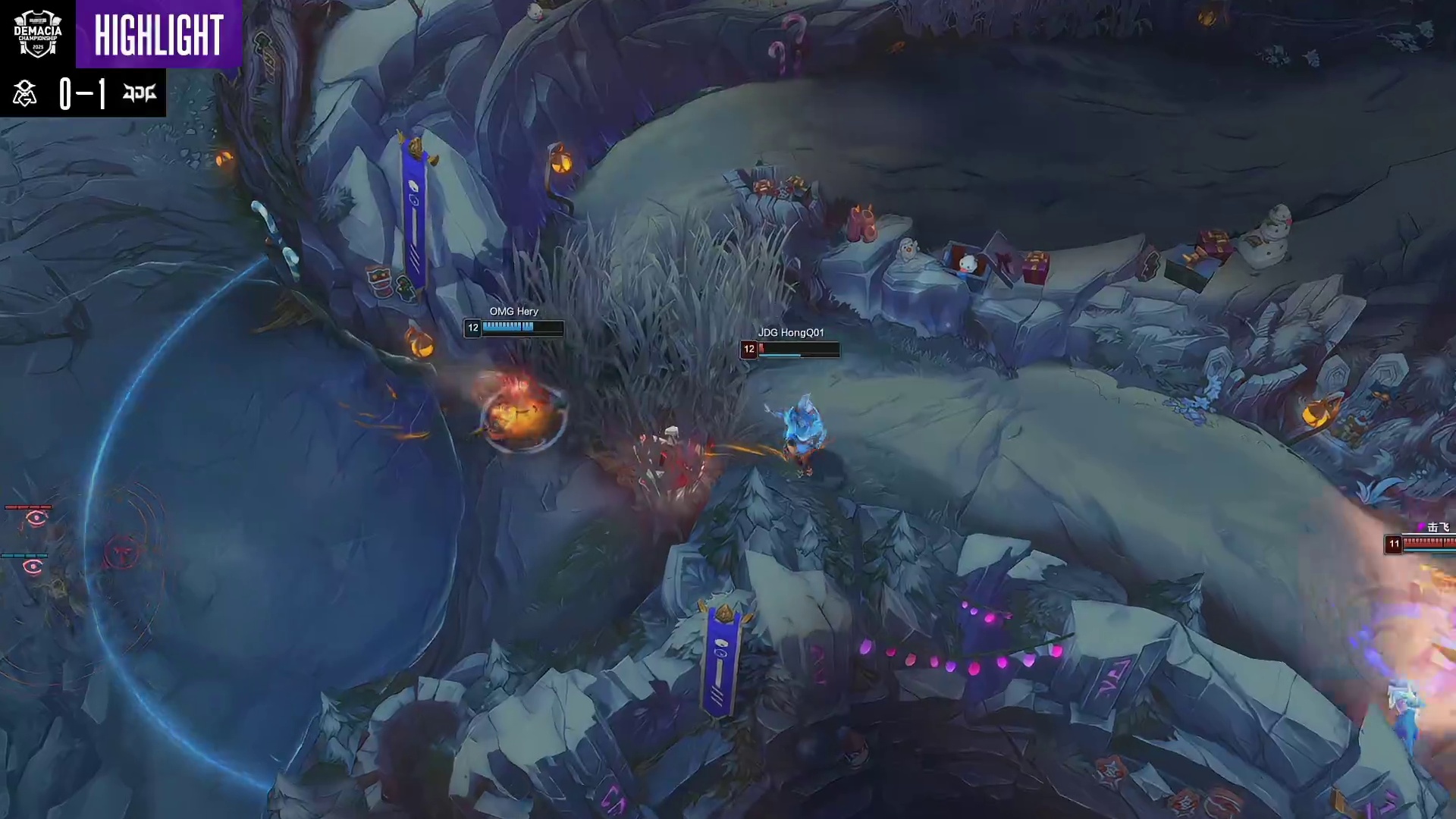 OMG vs JDG第一局高光时刻