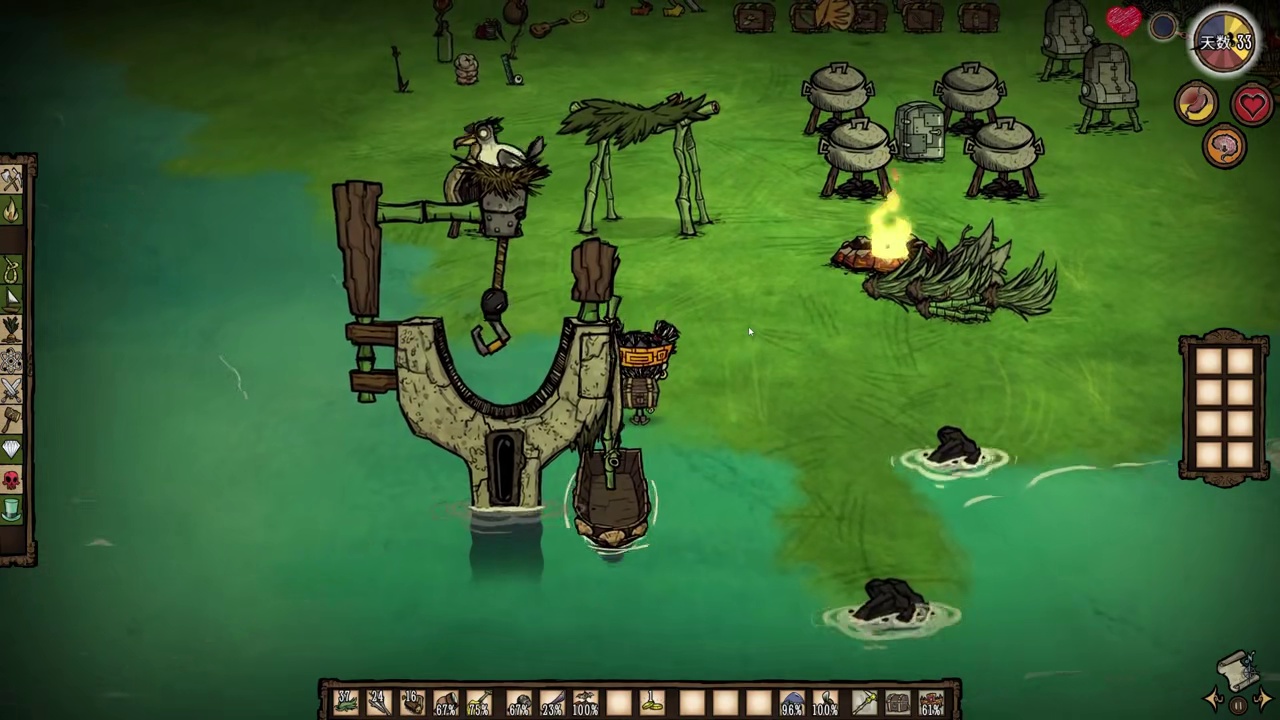 饥荒海难萌新教学：雨季来了不想家里有积水该怎么办？