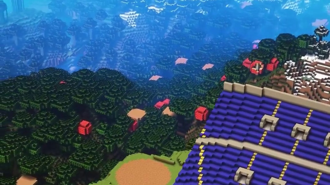 在MC中建造足球场