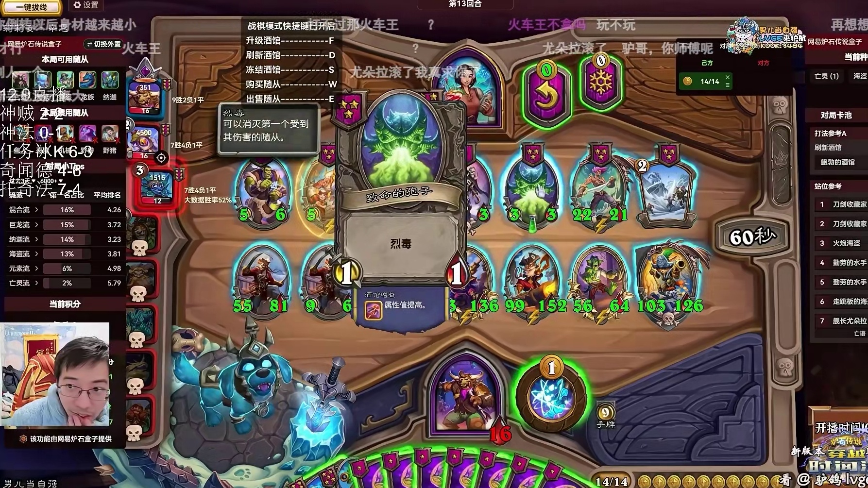 驴鸽：向AI学习酒馆战棋，牌都不认识引直播间万千观众血压爆炸