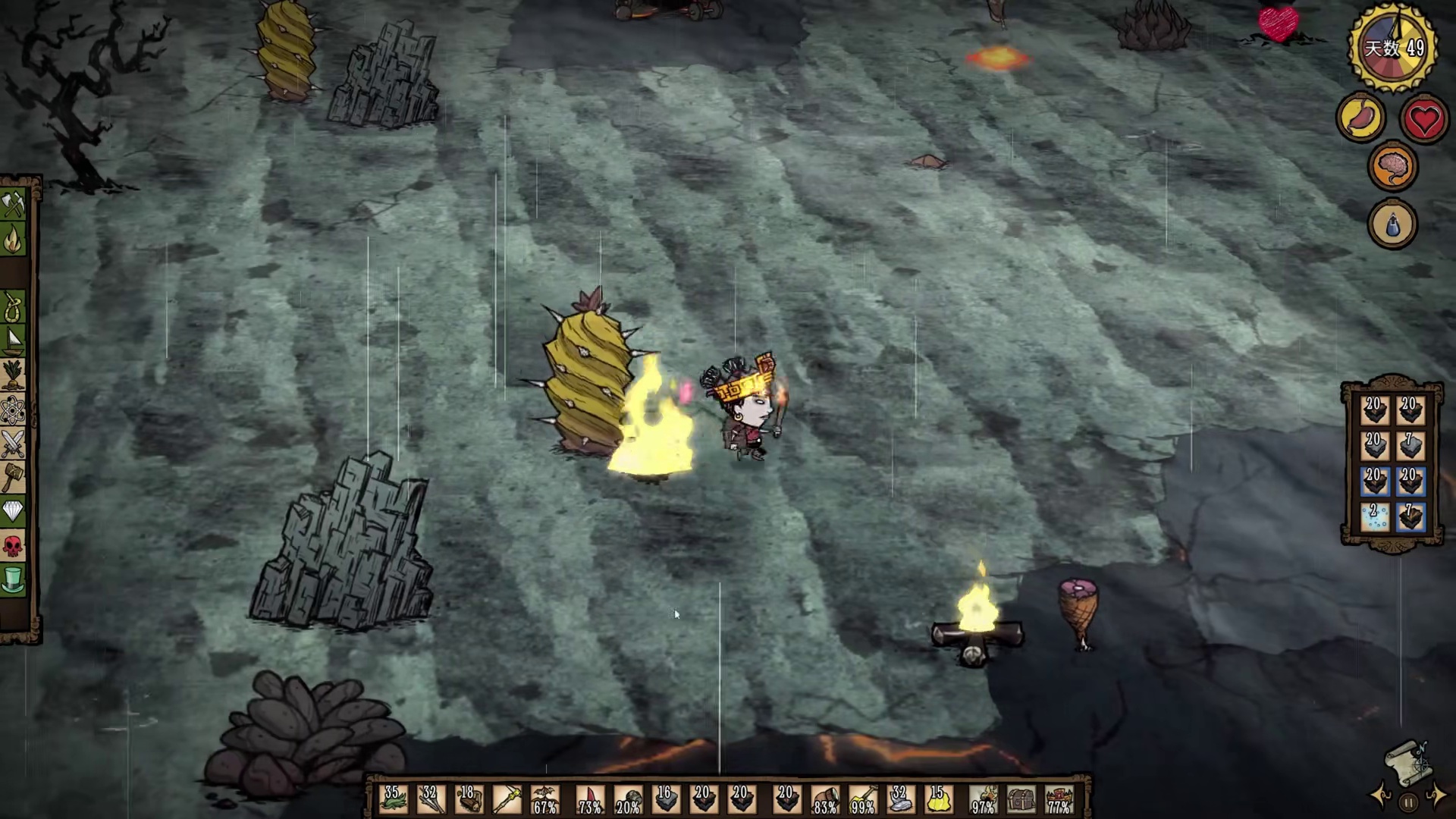 饥荒海难萌新教学：火山季该如何安全度过？怎么才能不热