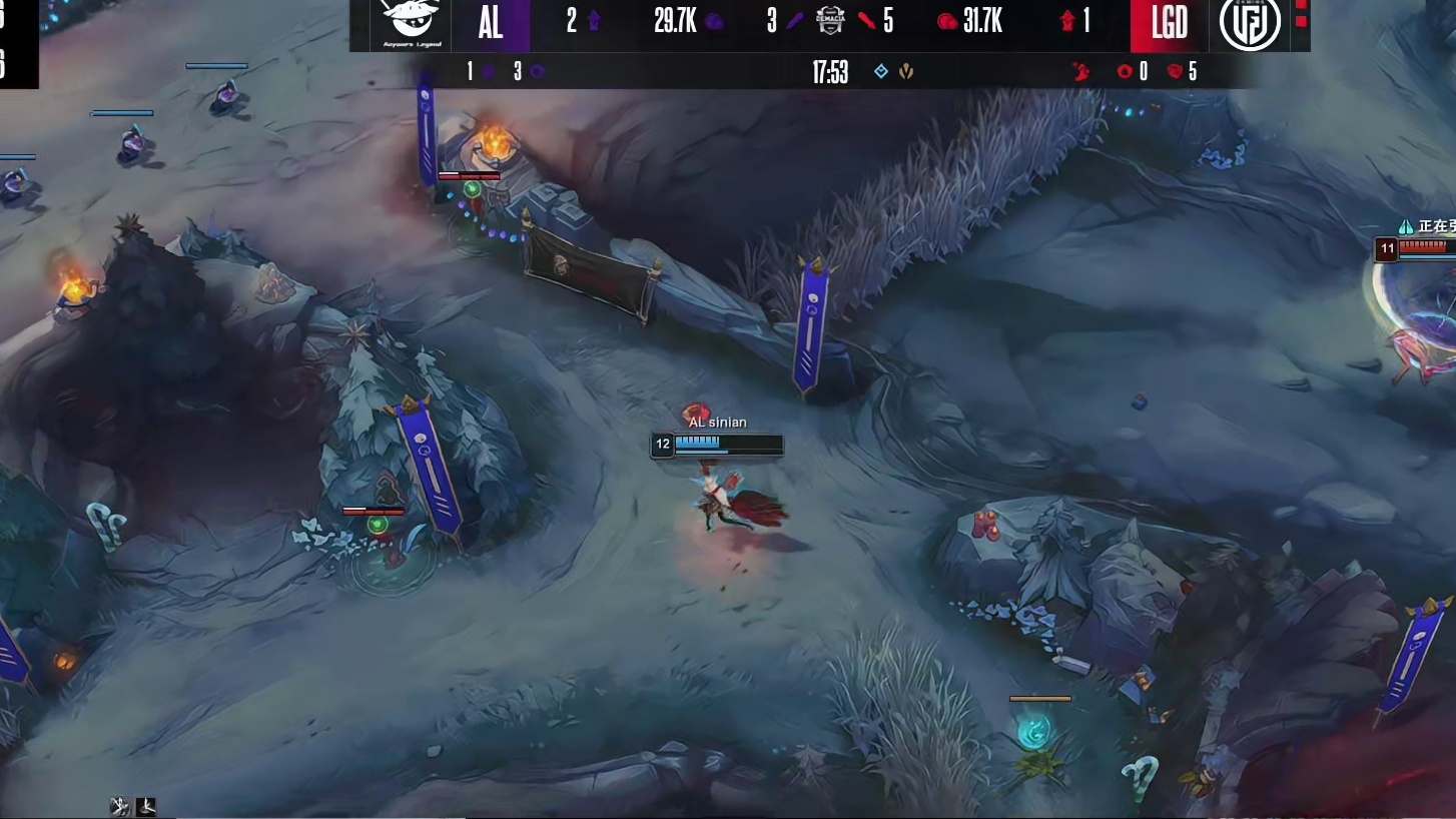 【第三局】LGD疯狂拉扯打出1换4