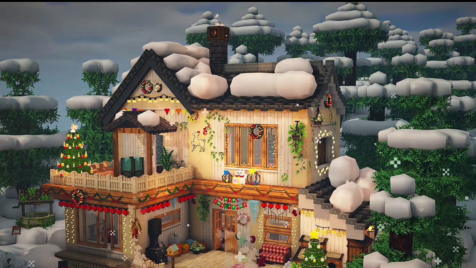 谁还没有一个雪地圣诞小屋？赶快建起来吧