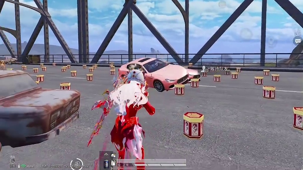 彩蛋烟花还能用来当路障堵桥 和平精英暮色玫影和平精英带出来的兵