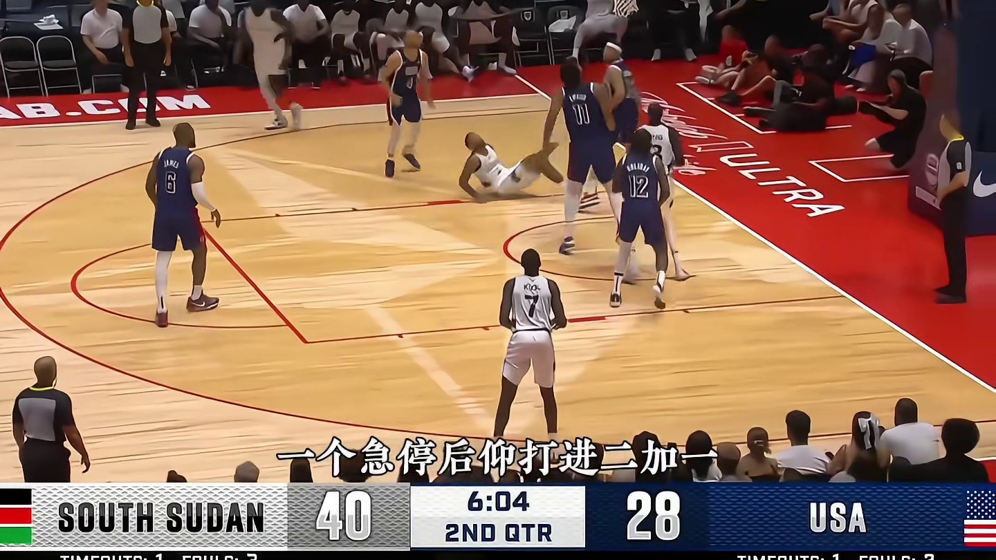 美国男篮复仇者联盟出征ao运之前遇到的最大挑战，众星云集的梦之队险些被人均杜兰特的南苏丹男篮掀翻！