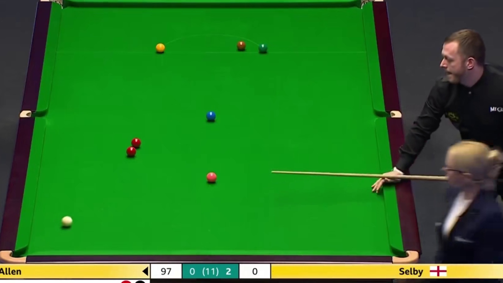 大师赛最难147！艾伦信心爆棚大心脏，准度纠错全场气氛炸裂！