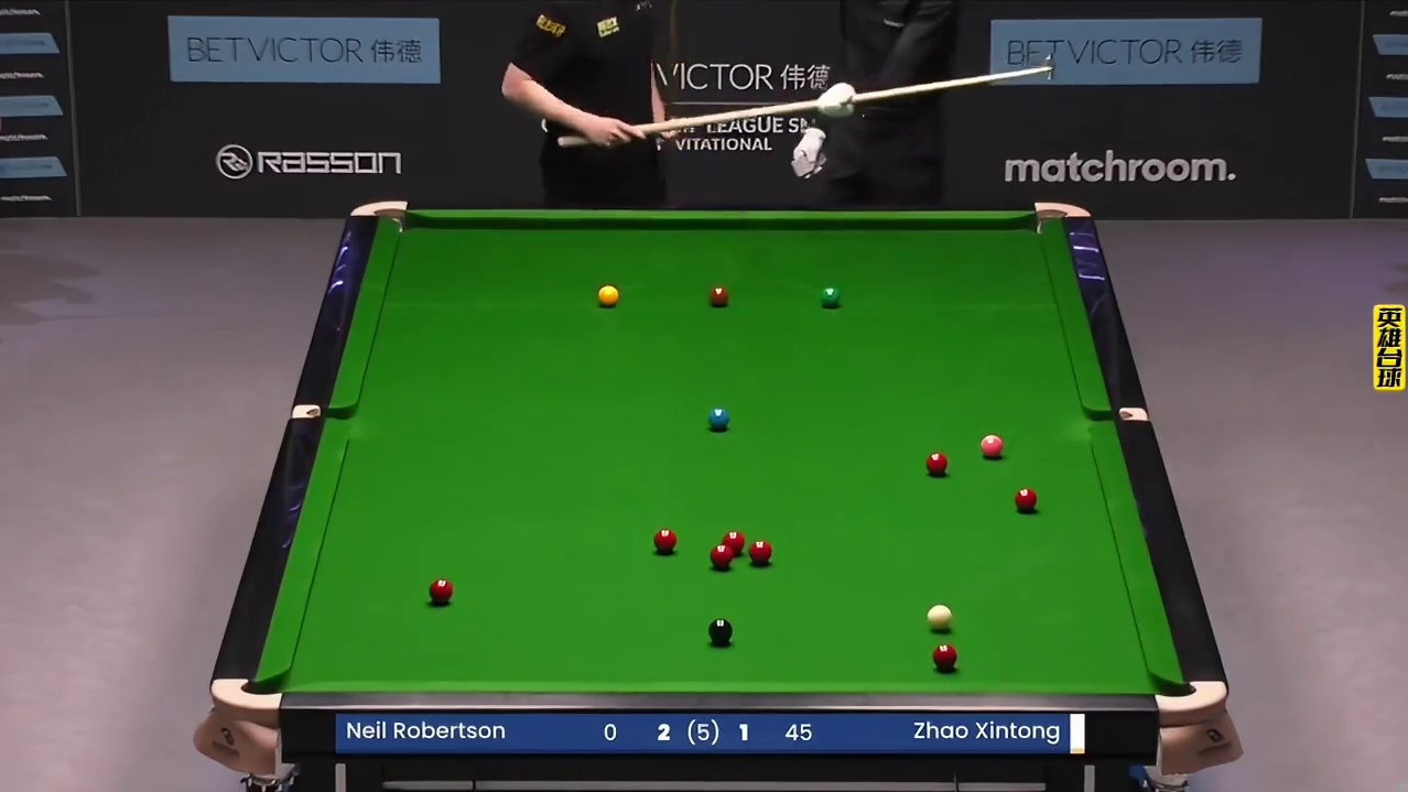 最新比赛，赵心童超级霸气的上手，这登杆真是太强了，准度真是不讲理！