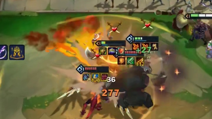 当一个人用掉了三个海克斯！