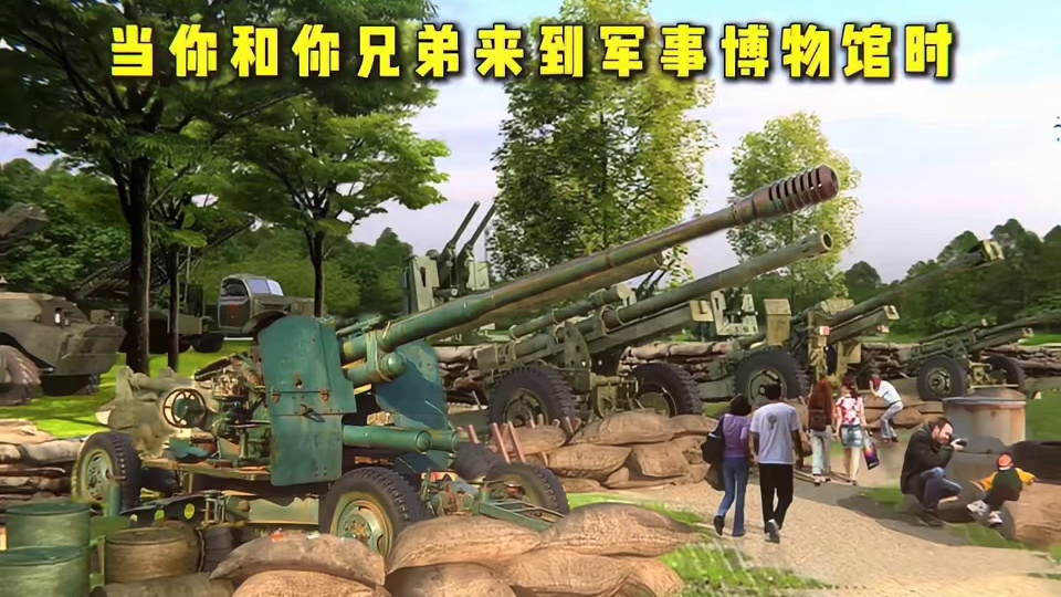 当你和兄弟来到军事博物馆时