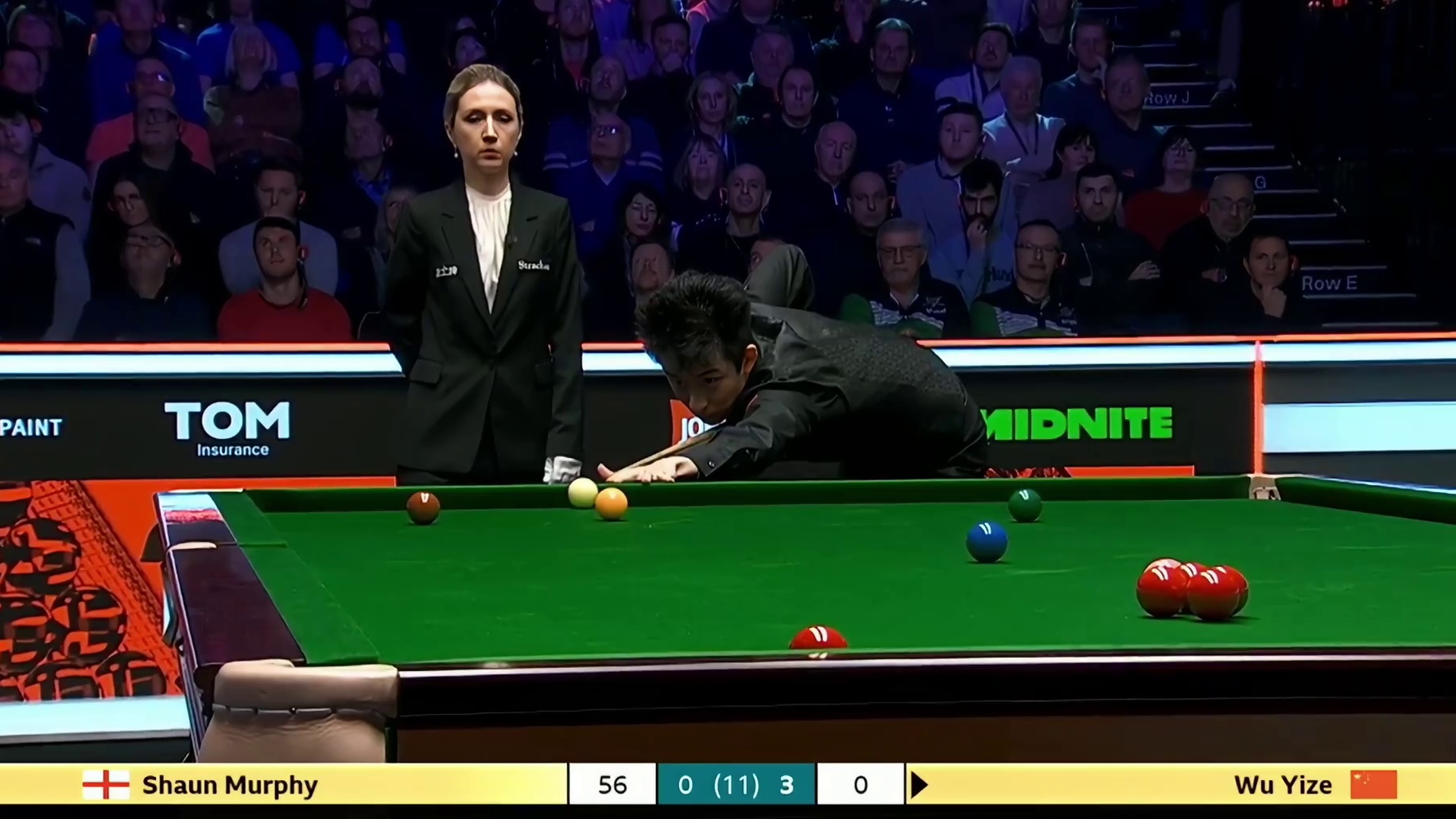 2026斯诺克大师赛：墨菲vs吴宜泽