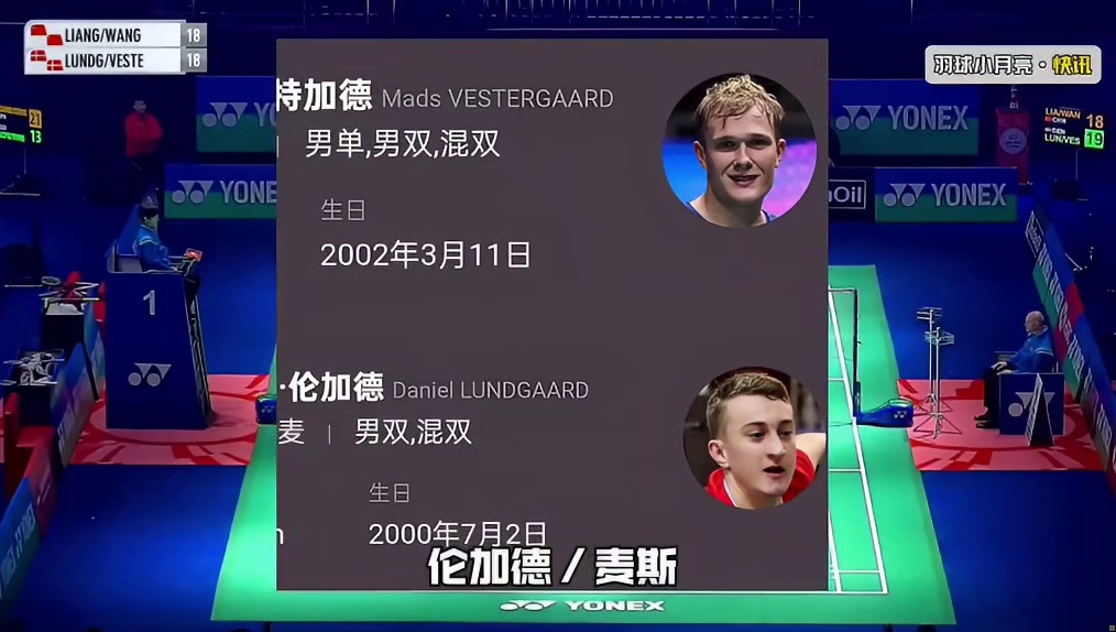 梁王组合2-0丹麦组合，迎来2026赛季首胜