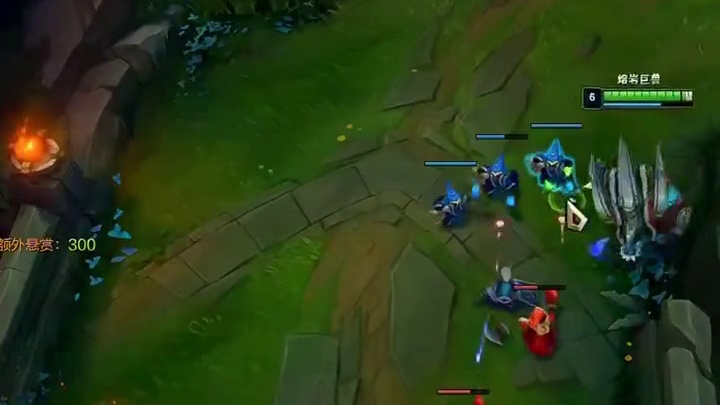 一个小兵给吓出俩个闪现