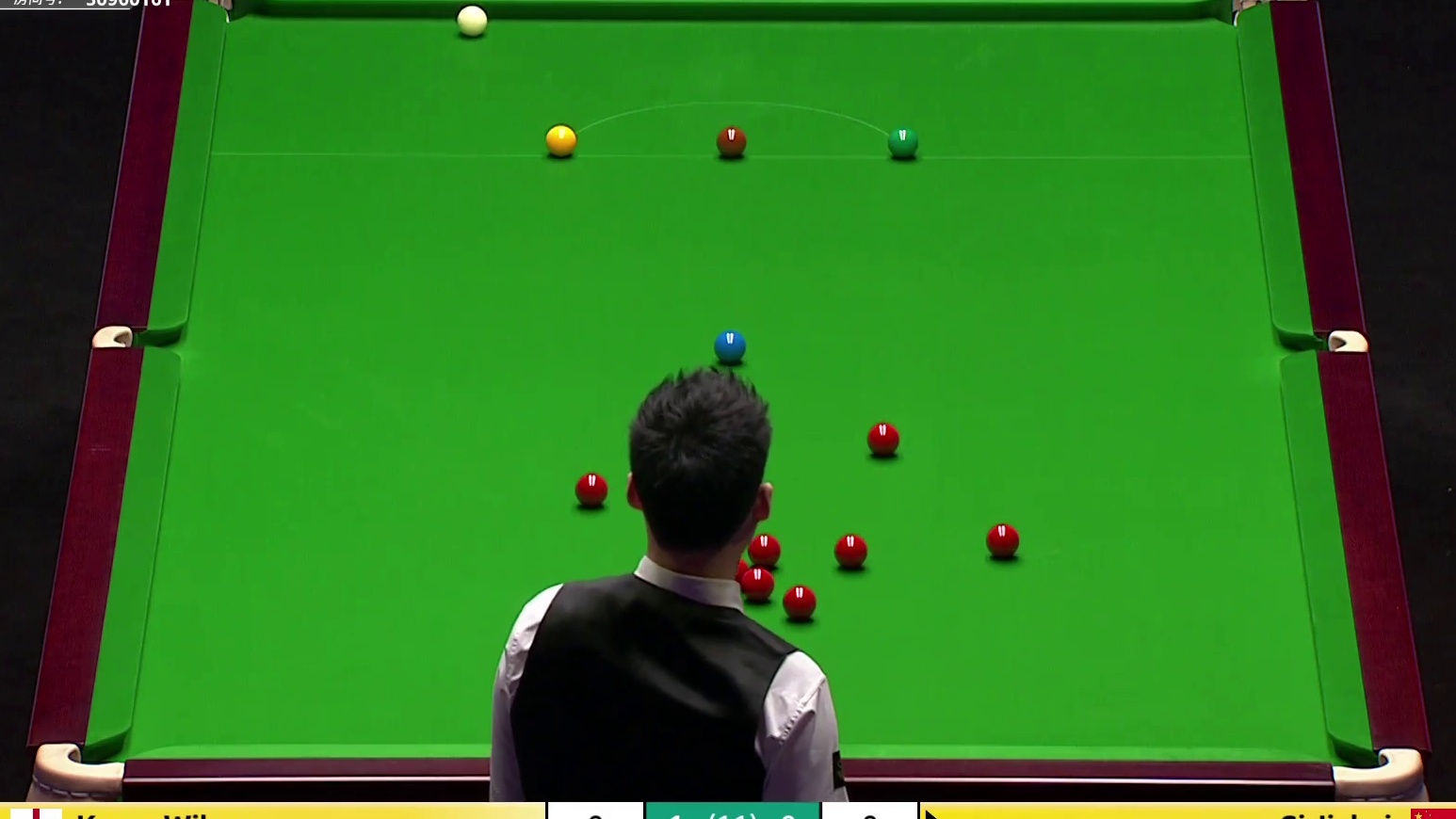 斯佳辉vs威尔逊 2026斯诺克大师赛-第2局  痛失147满分杆！