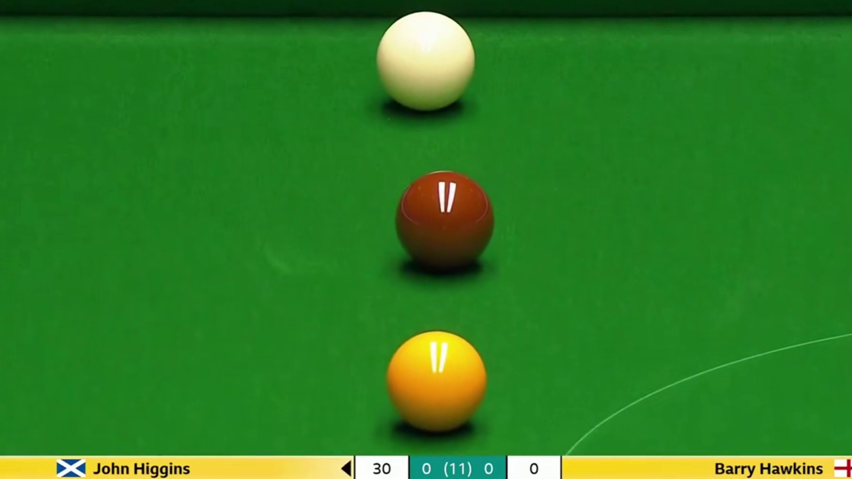 2026斯诺克大师赛：希金斯vs霍金斯