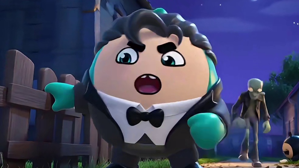 蛋仔派对：小镇来了可怕的僵尸！他居然害怕狗？ #