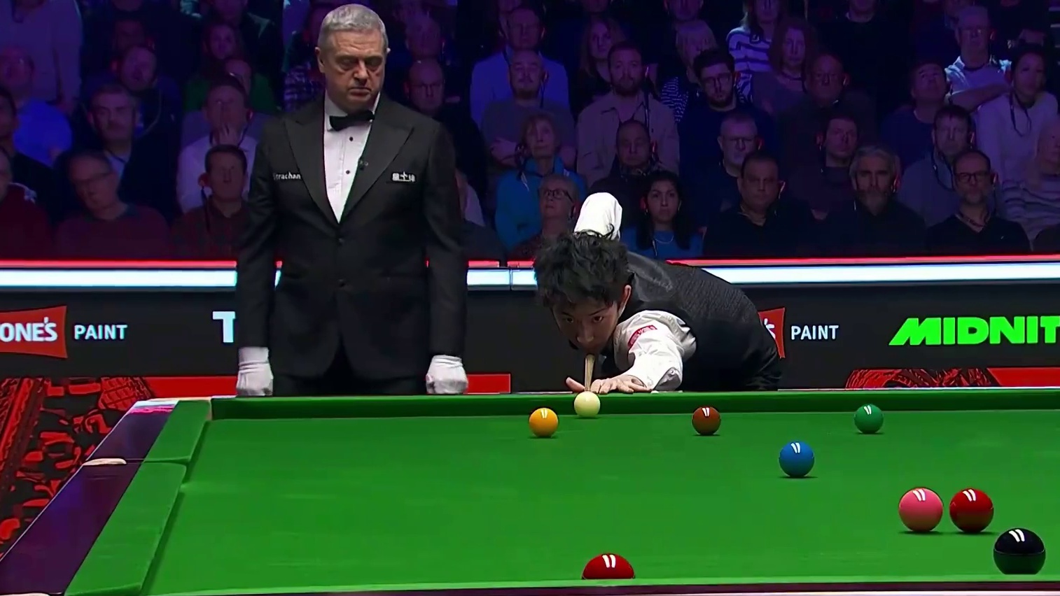 正播2026斯诺克大师赛：吴宜泽3—0肖国栋！闪电三连胜！