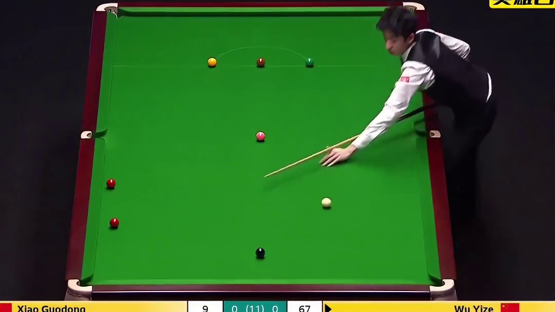 2026斯诺克大师赛，吴宜泽开场状态火热，一杆翻袋强行破百，拿下开门红！