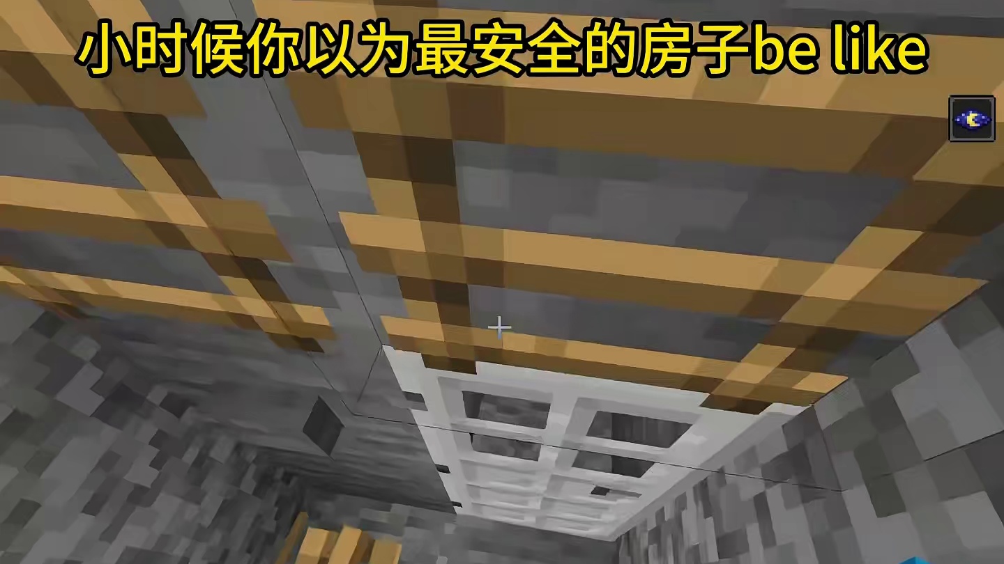 我的世界：小时候的我以为最安全的房子