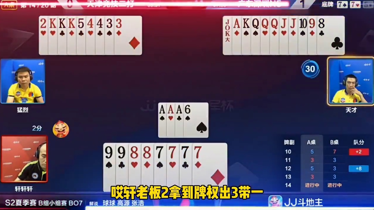 这一下地主肯定是更加不敢动